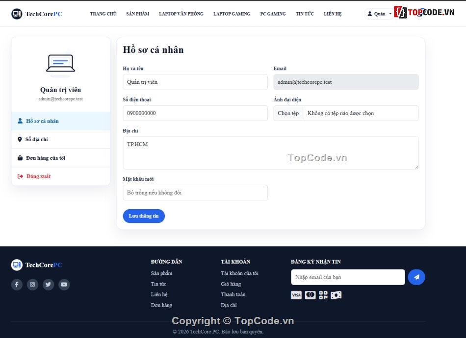 website bán máy tính,bán website,web máy tính